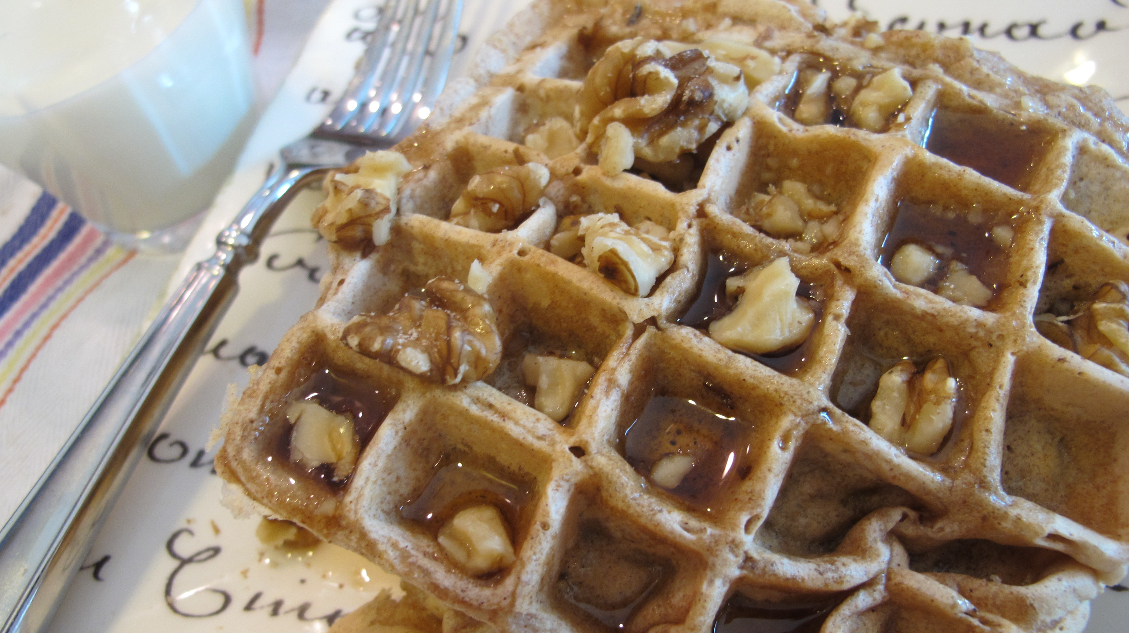 Apple Cinnamon Belgian Waffles with Nutella®