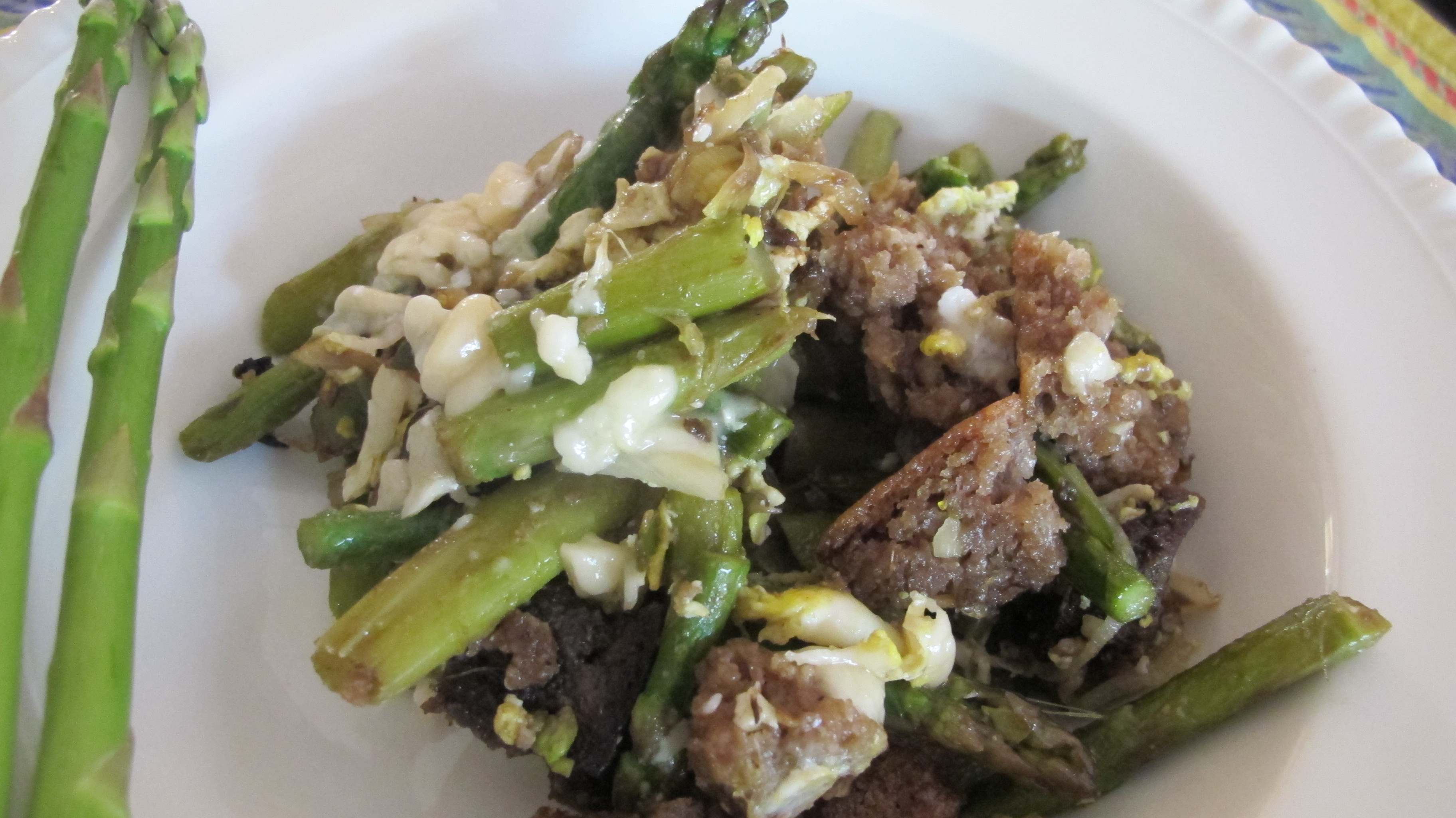 Asparagus Bread Stir Fry