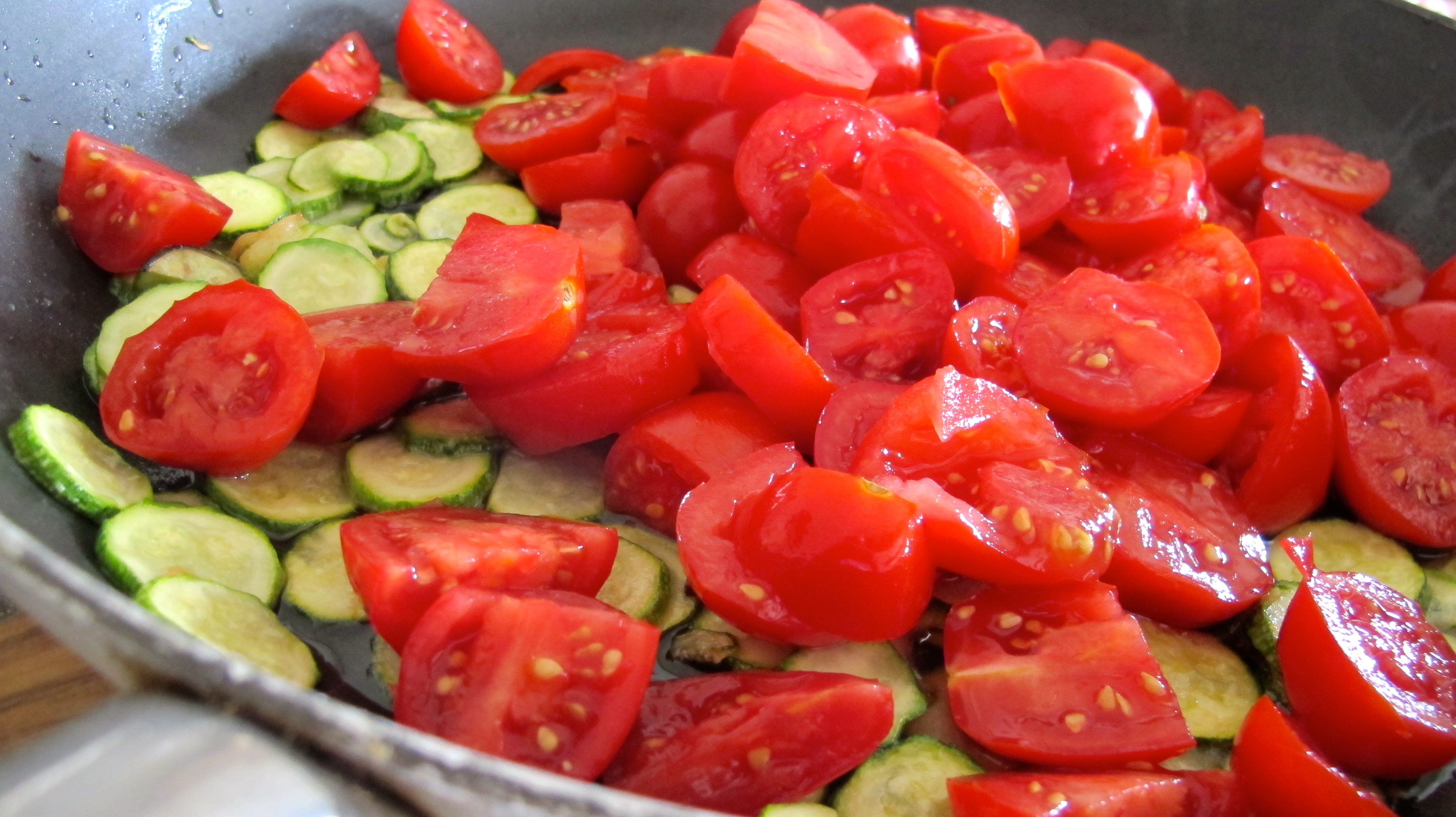 Zucchini and Tomatoes