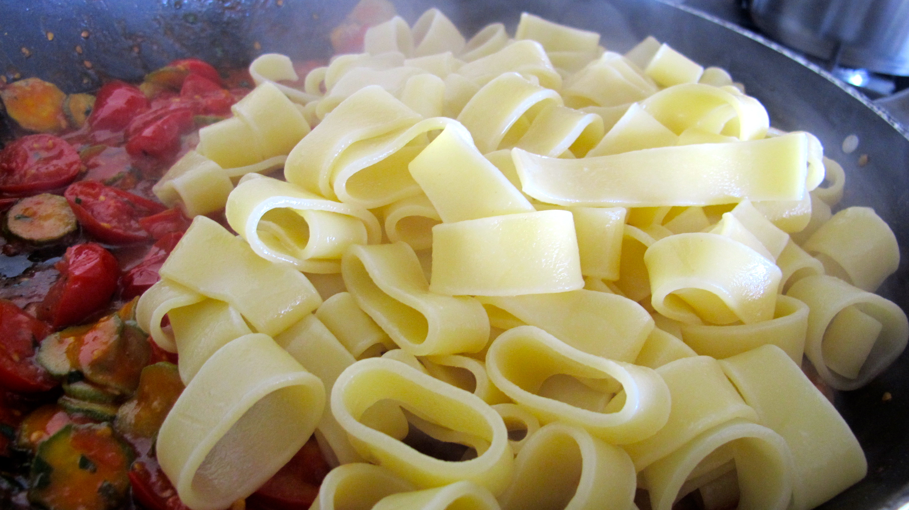 Summer Pasta with Zucchini and Tomatoes