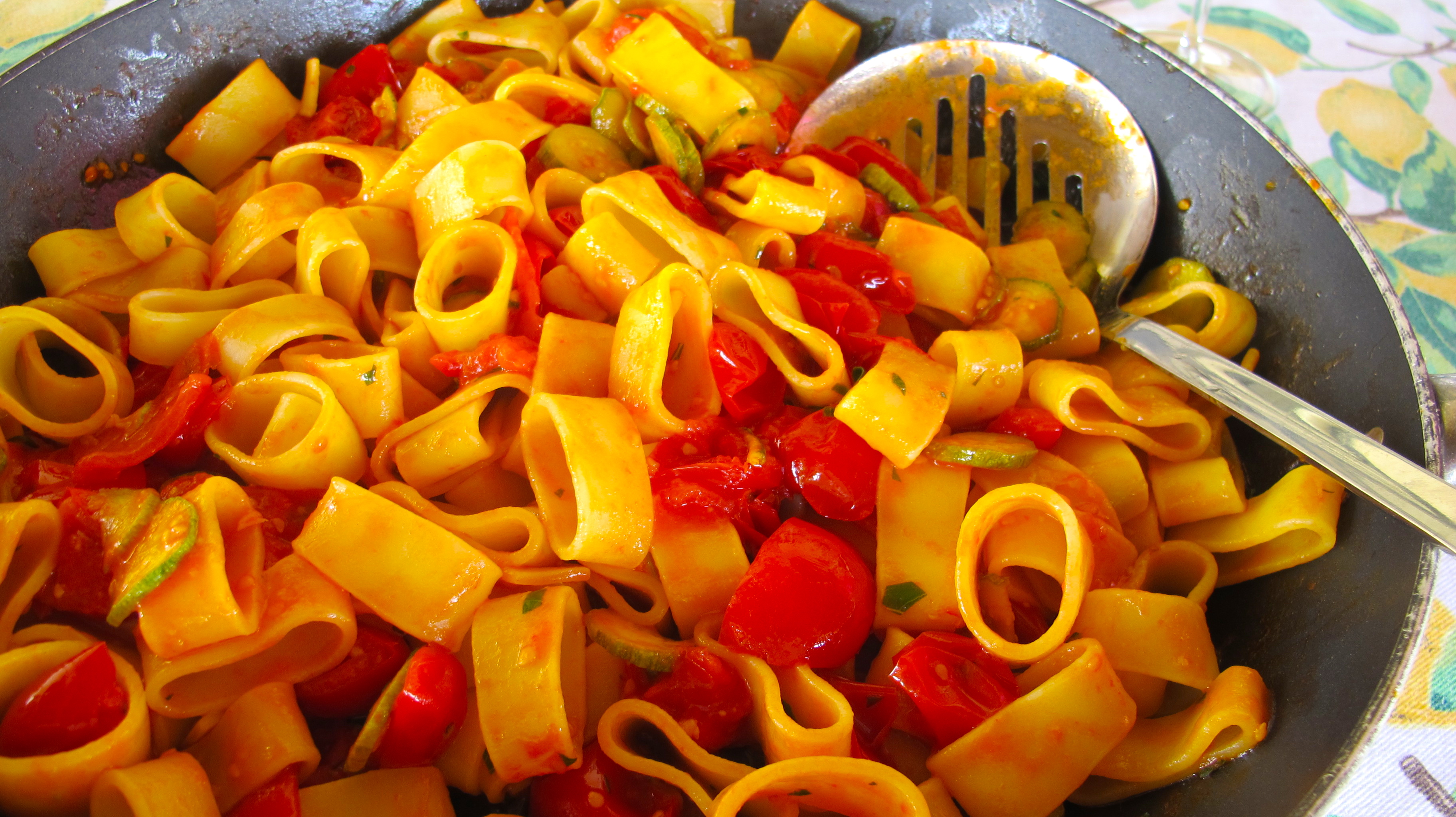 Summer Pasta with Zucchini and Tomatoes