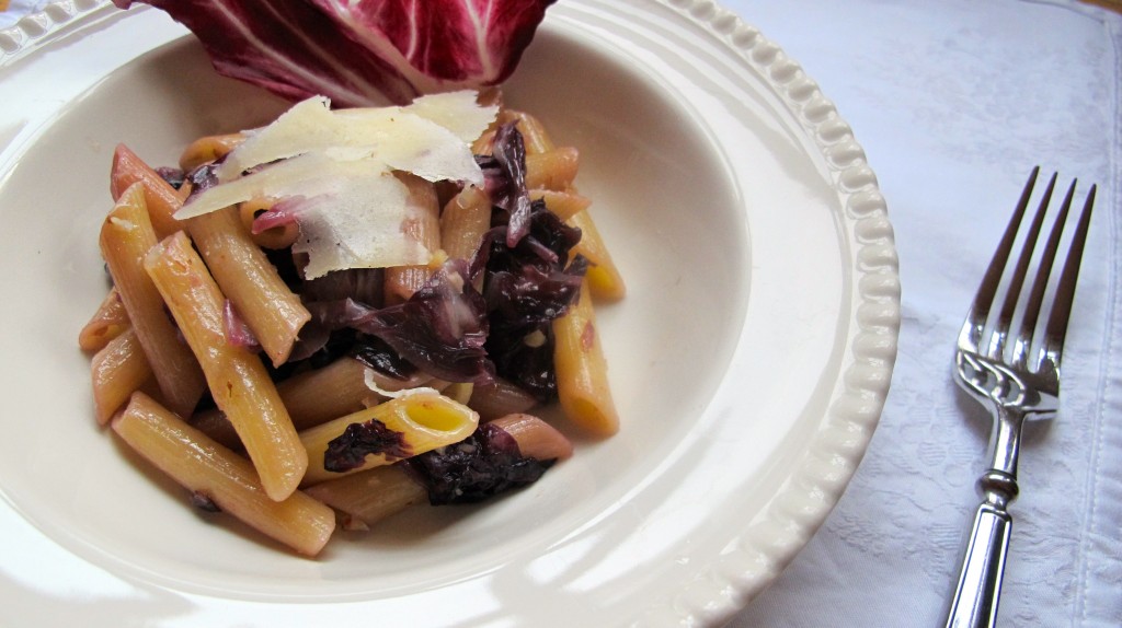 Penne with Radicchio and Pecorino