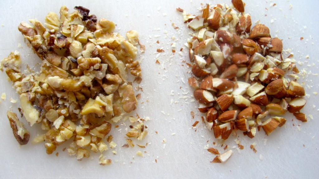 Chopped Almonds and Walnuts