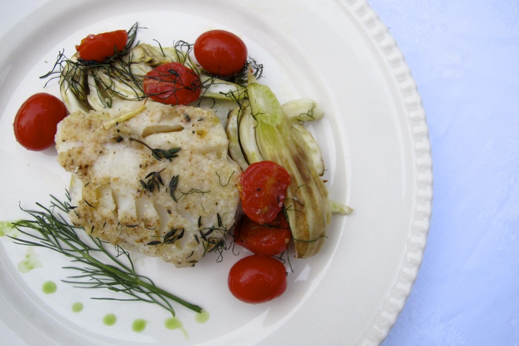 Notice the small green dots near the fennel leaf on the side. That was done using a pipette. You can find them at most groceries or craft stores. 