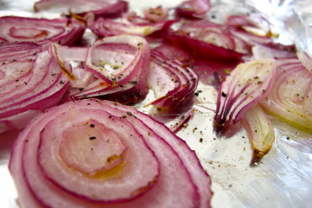 Roasted red onion.