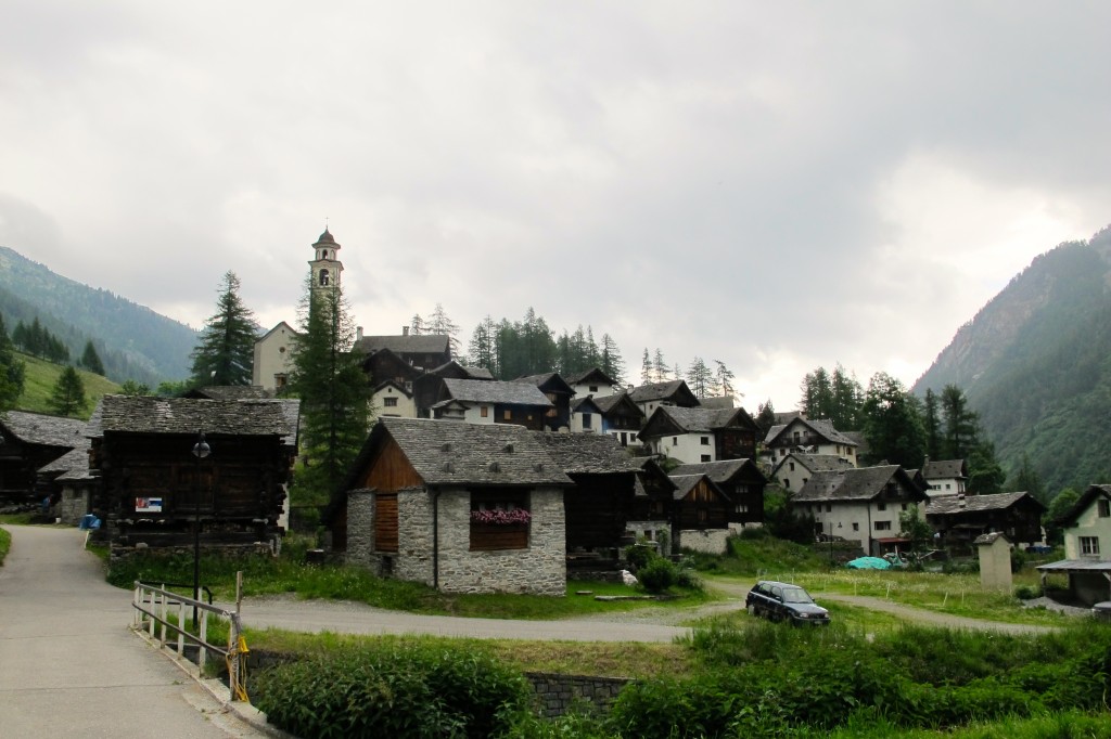 The village of Bosco Gurin. 