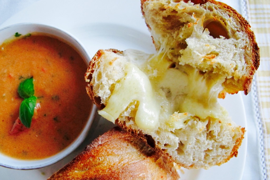 Summer Gazpacho & French Grilled Cheese