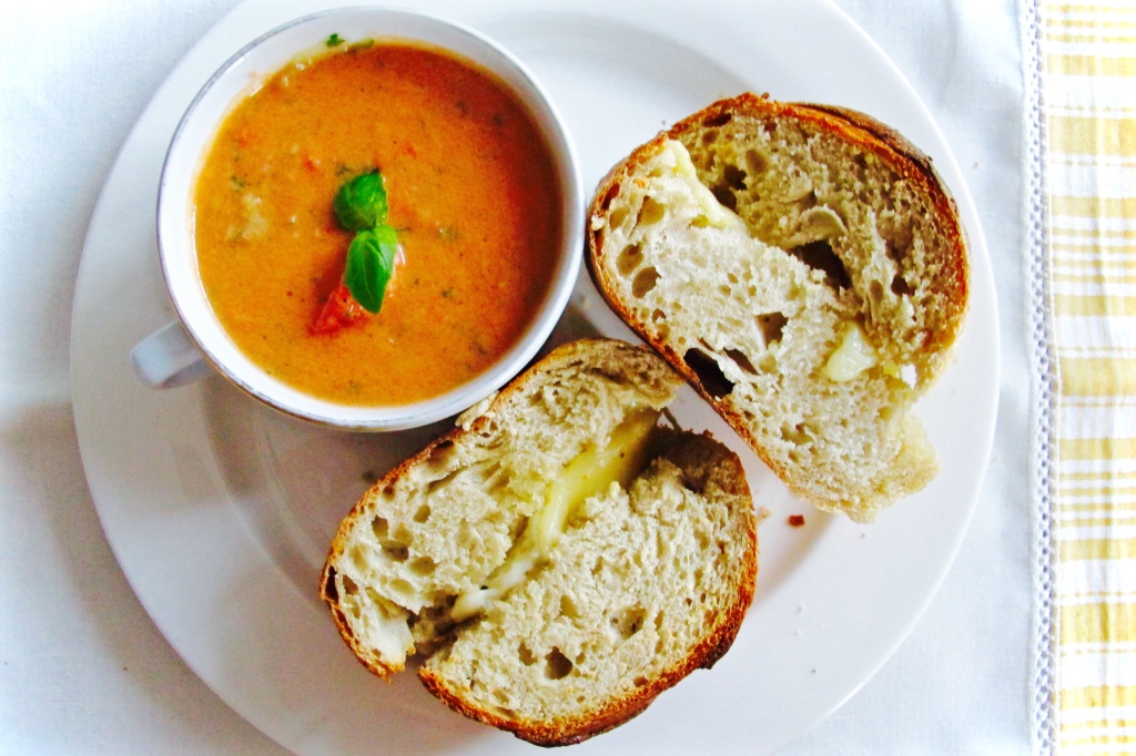 Summer Gazpacho & French Grilled Cheese
